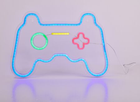 Ledlamp NEON Gaming Console 41x27,5x1,9cm - kunststof - multicolor