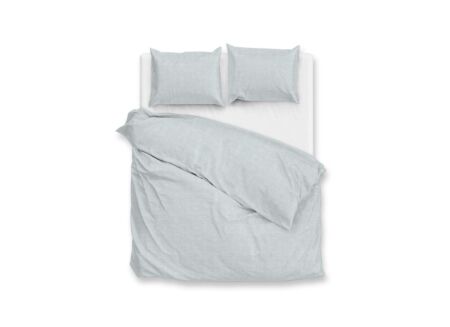 Dekbedovertrek Di Lino 260x240cm - flanel - munt groen