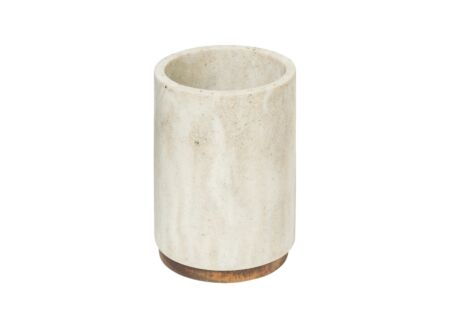 Beker Come Ø7x10,5cm - polystone - beige