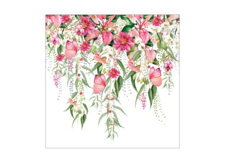Serviette Tiziana 33x33cm - papier - multicolor 20 stuks