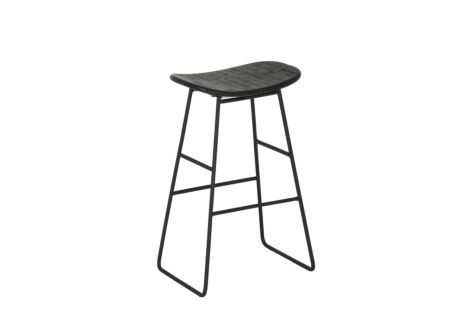 Barkruk Levi ZH65cm - hout - zwart