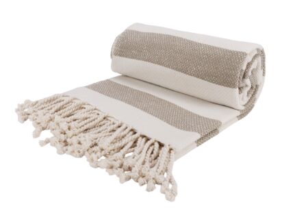 Plaid Candy Sunset 140x180cm katoen grijs