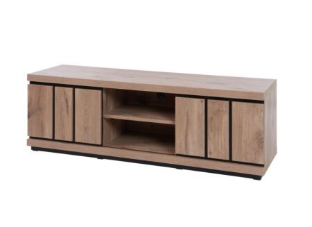 Tv-meubel Stefan 155cm - meubelplaat - canyon oak