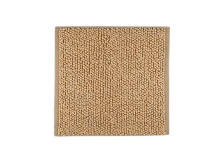 Badmat Nodo 70x120cm - polyester & katoen - forrest sand