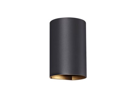 Wandlamp zwart 2x50W GU10