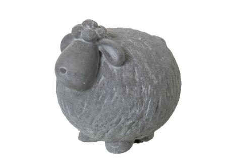 Beeldje Schaap 22x18x20cm - cement - grijs