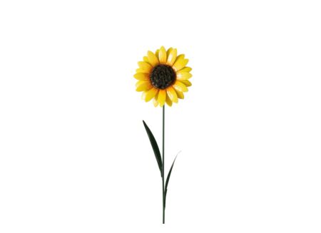 Tuinsteker H80cm - ijzer - geel/groen
