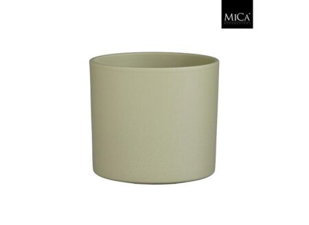 Bloempot Era H17,5cm - keramiek - munt groen