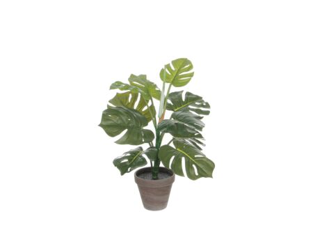 Kunstplant Monstera + pot Stan H48cm