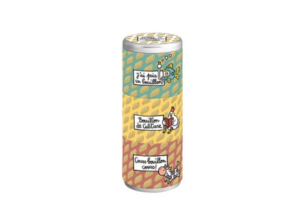 Bewaardoos Deco Poule H19,5cm - metaal - multicolor