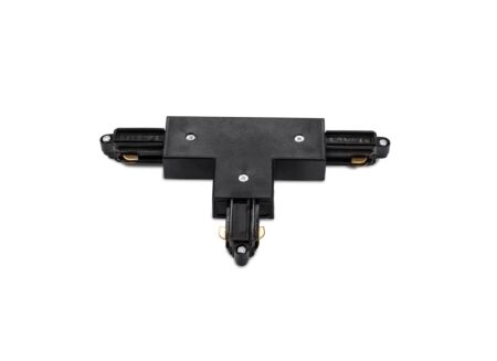Railverlichting T-connector monofase binnen aarding zwart