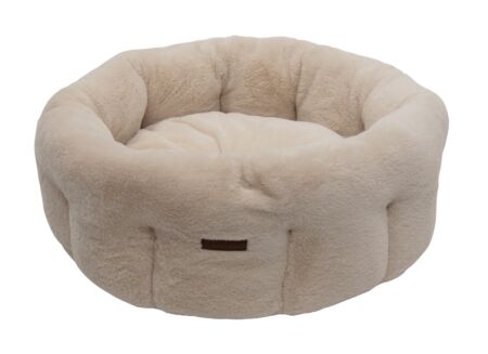 Hondenmand Champs-elysées L 80x80x28cm - stof - beige