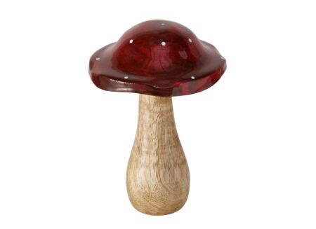 Kerstdecoratie Pilo Champignon H14,5cm