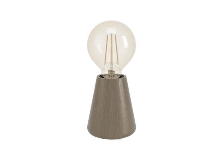 Tafellamp ASBY E27 H10cm hout donkerbruin