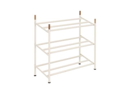 Schoenenrek Cassie uitrekbaar 54,8x22,5x53,5cm - staal - beige