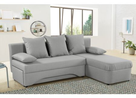 Zetelbed Polaris 191x143cm - stof - grijs