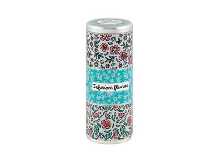 Voorraadpot Deco Fleuries Ø8,5x21,5cm - metaal - multicolor