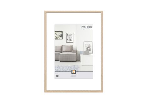 Fotokader Livorno 100x70cm - hout & glas - grijs