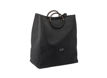 Linnenmand Jada 50x30x60cm zwart
