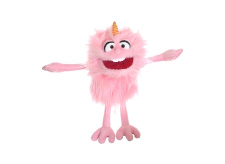 Handpop Monster to go Bonsche H30cm - polyester - roze