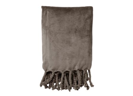 Plaid Florijn 150x200cm polyester grijs