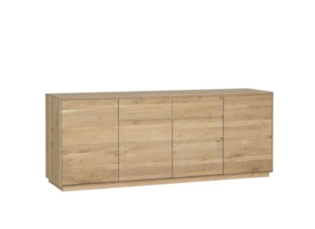 Dressoir Caviar 225cm - eik massief & decor - naturel