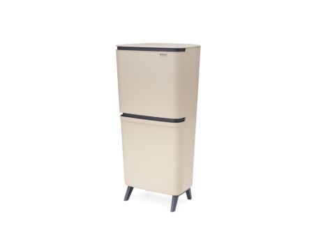Vuilnisbak SortUp Recycle Brabantia 25+10+10L - soft beige