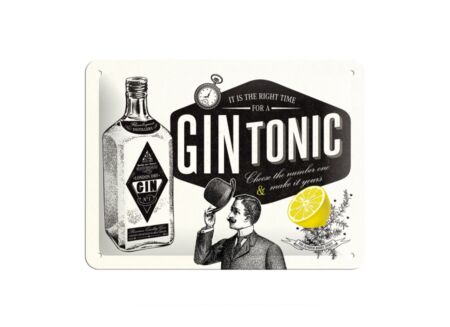Plakkaat 15x20cm Gin Tonic