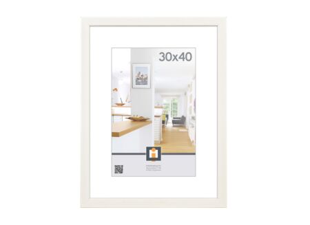 Fotokader Livorno 40x30cm - hout massief - wit