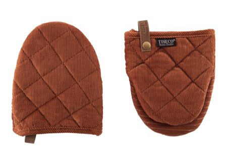 Ovenwant Velmar Gripper katoen & polyester - cognac, set van 2