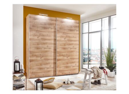 Schuifdeurkast Easyplus 225cm - decor - bruin