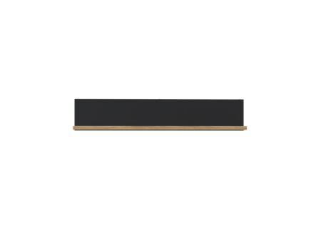 Wandplank Kaszimiro 160x22x30cm - meubelplaat - waterford eik/zwart
