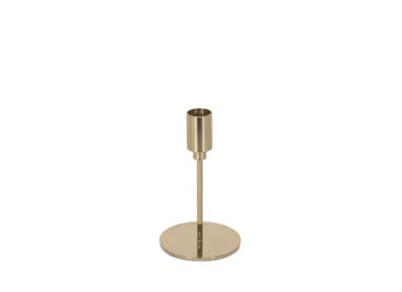 Kaarsenhouder Dinner Ø8xH15cm - metaal - goud