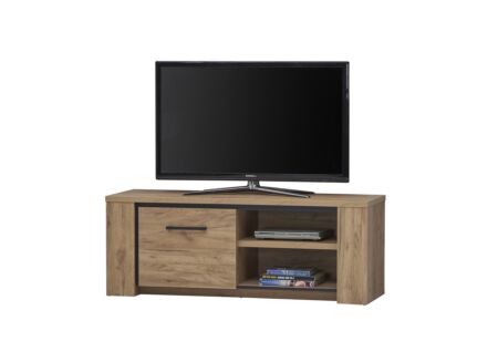 Tv-meubel Elio 145cm - melamine - French oak