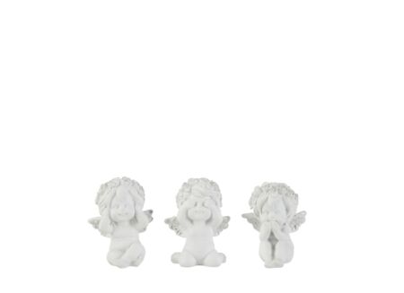 Beeldje Engel Horen Zien Zwijgen H7,5cm