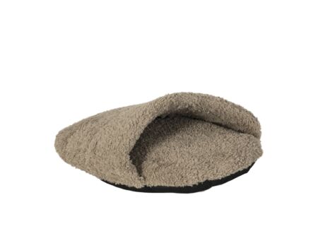 Hondenmand Curl plush 60x53cm - stof - beige