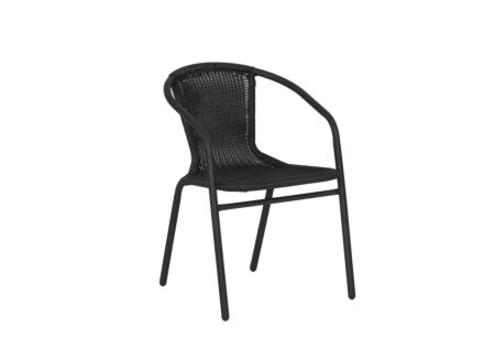 Tuinstoel Close-Up 52x57x76cm - kunststof rotan - antraciet