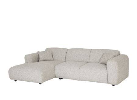 Hoeksalon Cloud 280x165cm - stof - beige