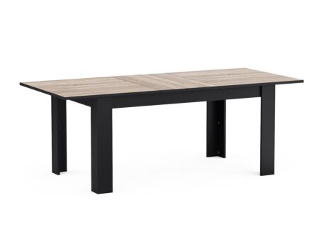 Tafel Wayne 155/205x90cm - decor - eik/zwart