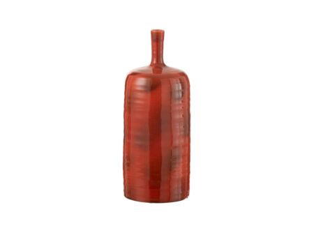 Vaas Akane Fles H49,5cm - keramiek - rood