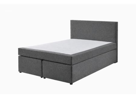 Boxspring BX890  140x200cm - stof - middengrijs