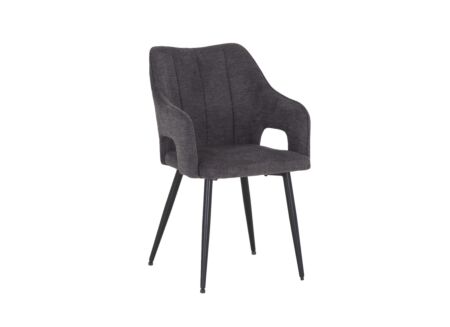 Stoel Daly 55x60x86cm - polyestervezel - grijs