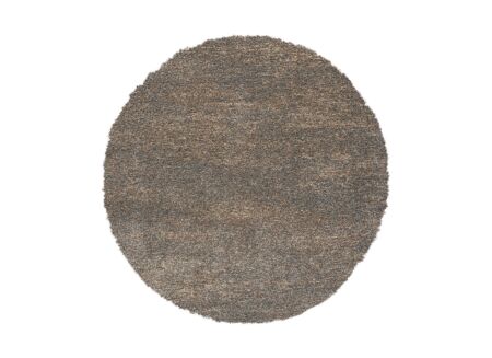 Rond tapijt Medusa Ø120cm - polyester - grijs/bruin