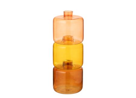 Vaas H27cm - glas - oranje