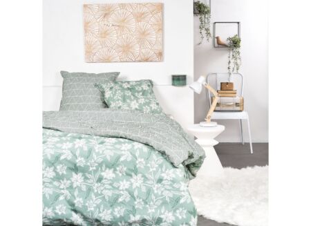 Dekbedovertrek Sunshine 240x220cm - katoen - groen