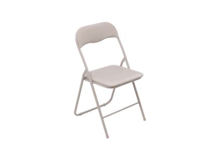 Klapstoel ZH43cm - metaal & PVC - beige