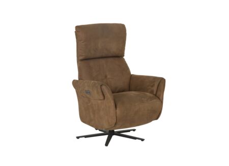 Relaxzetel Yup elektrisch stof bruin