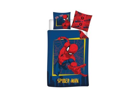 Dekbedovertrek Spiderman 140x200cm - flanel - multicolor