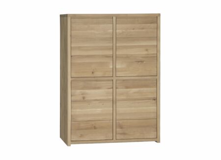 Barkast Amarillo  125cm - eik massief & decor - naturel