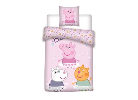 Dekbedovertrek Peppa Pig 140x200cm katoen